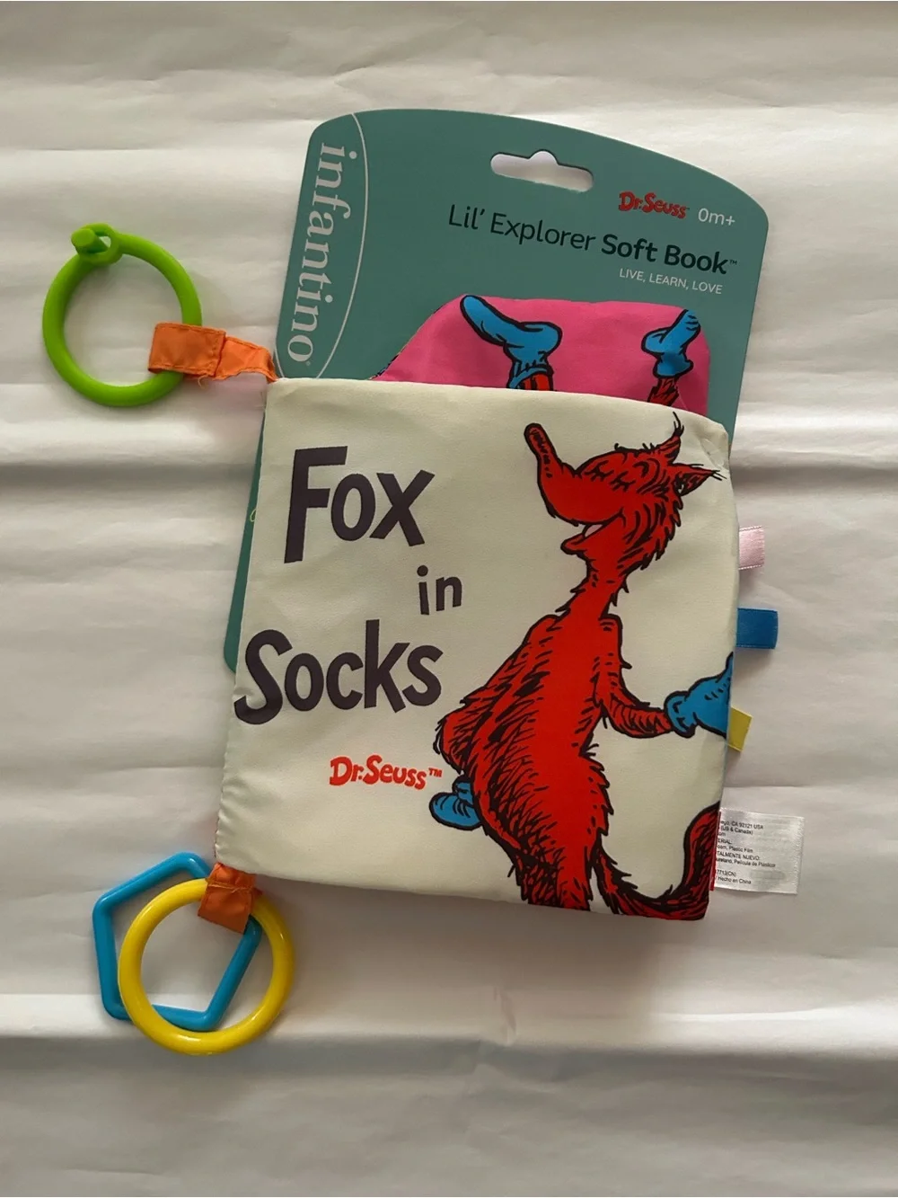 Dr Seuss Fox in Sox Baby Activity Book NWT